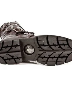 New Rock Boots New Rock Brown Leather Boots M.1473-S8 Gothic Boots