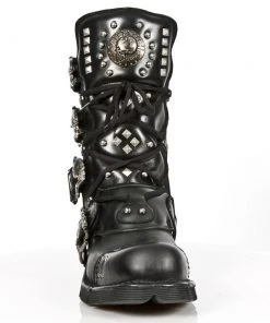 New Rock Boots Gothic Boots New Rock Studded Black Boots M-1474-S1