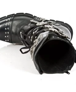 New Rock Boots Gothic Boots New Rock Studded Black Boots M-1474-S1