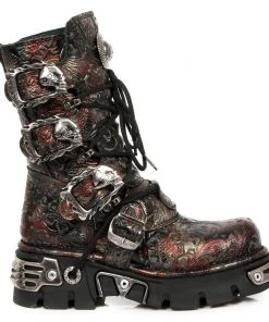 New Rock Boots New Rock Vintage Flower Reactor Boots M.391-S26