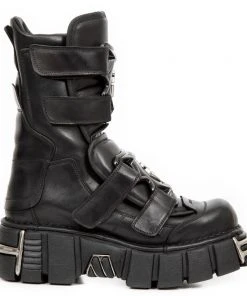 New Rock Boots New Rock Velcro Tower Boots M.422-S1 Gothic Boots