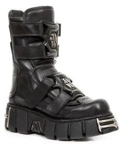 New Rock Boots New Rock Velcro Tower Boots M.422-S1 Gothic Boots
