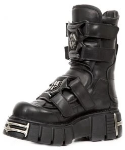 New Rock Boots New Rock Velcro Tower Boots M.422-S1 Gothic Boots