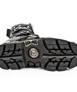 New Rock Boots New Rock M591 S2 Silver Flames Boots