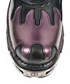 New Rock Boots New Rock M591 S5 Boots Purple Flame