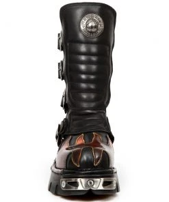 New Rock Boots Gothic Boots New Rock M.591X S1 Boots Red Flame