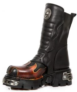 New Rock Boots Gothic Boots New Rock M.591X S1 Boots Red Flame