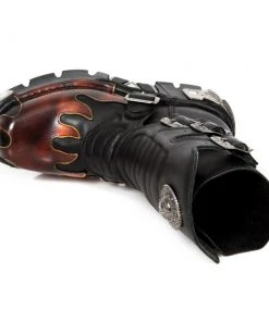 New Rock Boots Gothic Boots New Rock M.591X S1 Boots Red Flame
