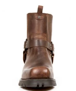 New Rock Boots New Rock Brown Motorcycle Ankle Boots Gothic Boots