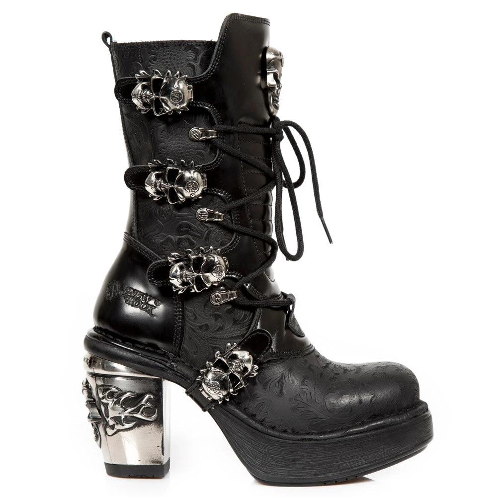 New Rock Boots New Rock Anki NRK Skull Boots M.8366-S1 4 New Rock Boots New Rock Anki NRK Skull Boots M.8366-S1