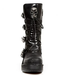 New Rock Boots New Rock Anki NRK Skull Boots M.8366-S1 15 New Rock Boots New Rock Anki NRK Skull Boots M.8366-S1