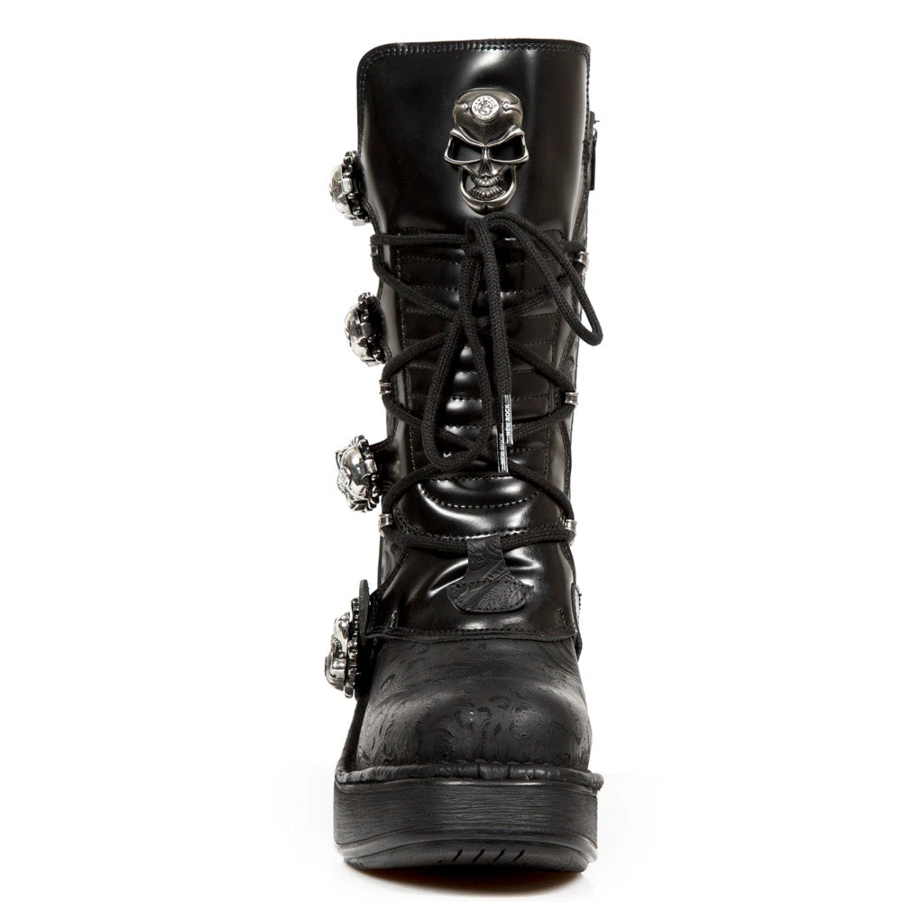 New Rock Boots New Rock Anki NRK Skull Boots M.8366-S1 6 New Rock Boots New Rock Anki NRK Skull Boots M.8366-S1