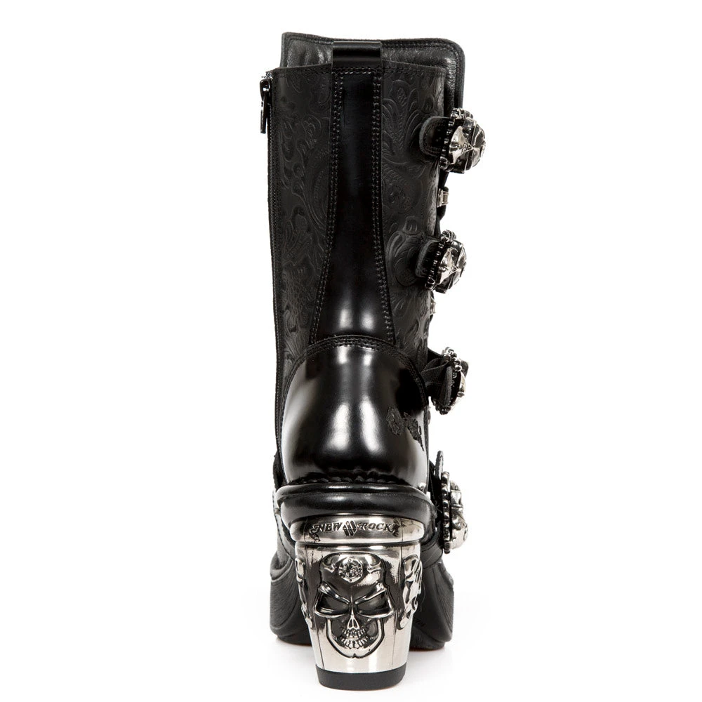 New Rock Boots New Rock Anki NRK Skull Boots M.8366-S1 8 New Rock Boots New Rock Anki NRK Skull Boots M.8366-S1