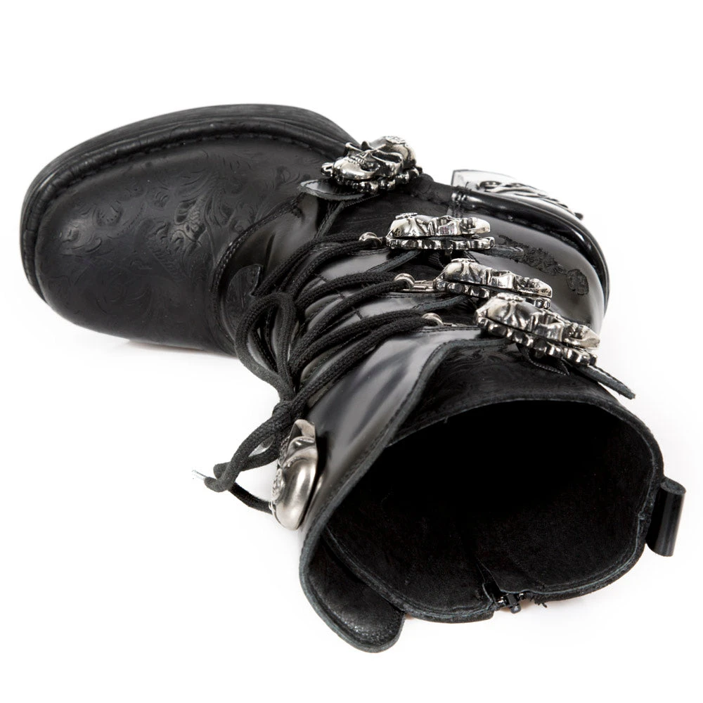 New Rock Boots New Rock Anki NRK Skull Boots M.8366-S1 10 New Rock Boots New Rock Anki NRK Skull Boots M.8366-S1