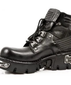 New Rock Boots Gothic Boots New Rock Metallic Collection Ankle Boots M.924-S1