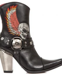 New Rock Boots Gothic Boots New Rock Ladies Cowboy Boots With Winged Skulls 22 New Rock Boots Gothic Boots New Rock Ladies Cowboy Boots With Winged Skulls