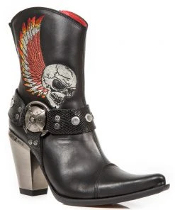 New Rock Boots Gothic Boots New Rock Ladies Cowboy Boots With Winged Skulls 15 New Rock Boots Gothic Boots New Rock Ladies Cowboy Boots With Winged Skulls