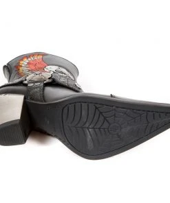New Rock Boots Gothic Boots New Rock Ladies Cowboy Boots With Winged Skulls 19 New Rock Boots Gothic Boots New Rock Ladies Cowboy Boots With Winged Skulls