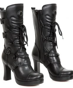 New Rock Boots Gothic Boots New Rock All Black Boots M.GOTH5815-S2 14 New Rock Boots Gothic Boots New Rock All Black Boots M.GOTH5815-S2