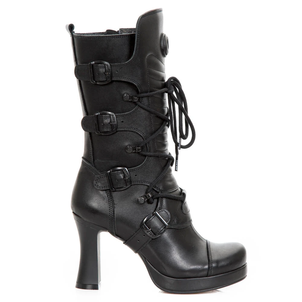 New Rock Boots Gothic Boots New Rock All Black Boots M.GOTH5815-S2 4 New Rock Boots Gothic Boots New Rock All Black Boots M.GOTH5815-S2