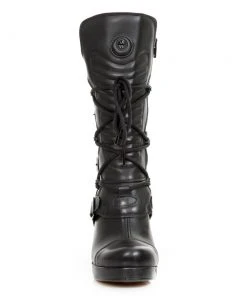 New Rock Boots Gothic Boots New Rock All Black Boots M.GOTH5815-S2 16 New Rock Boots Gothic Boots New Rock All Black Boots M.GOTH5815-S2