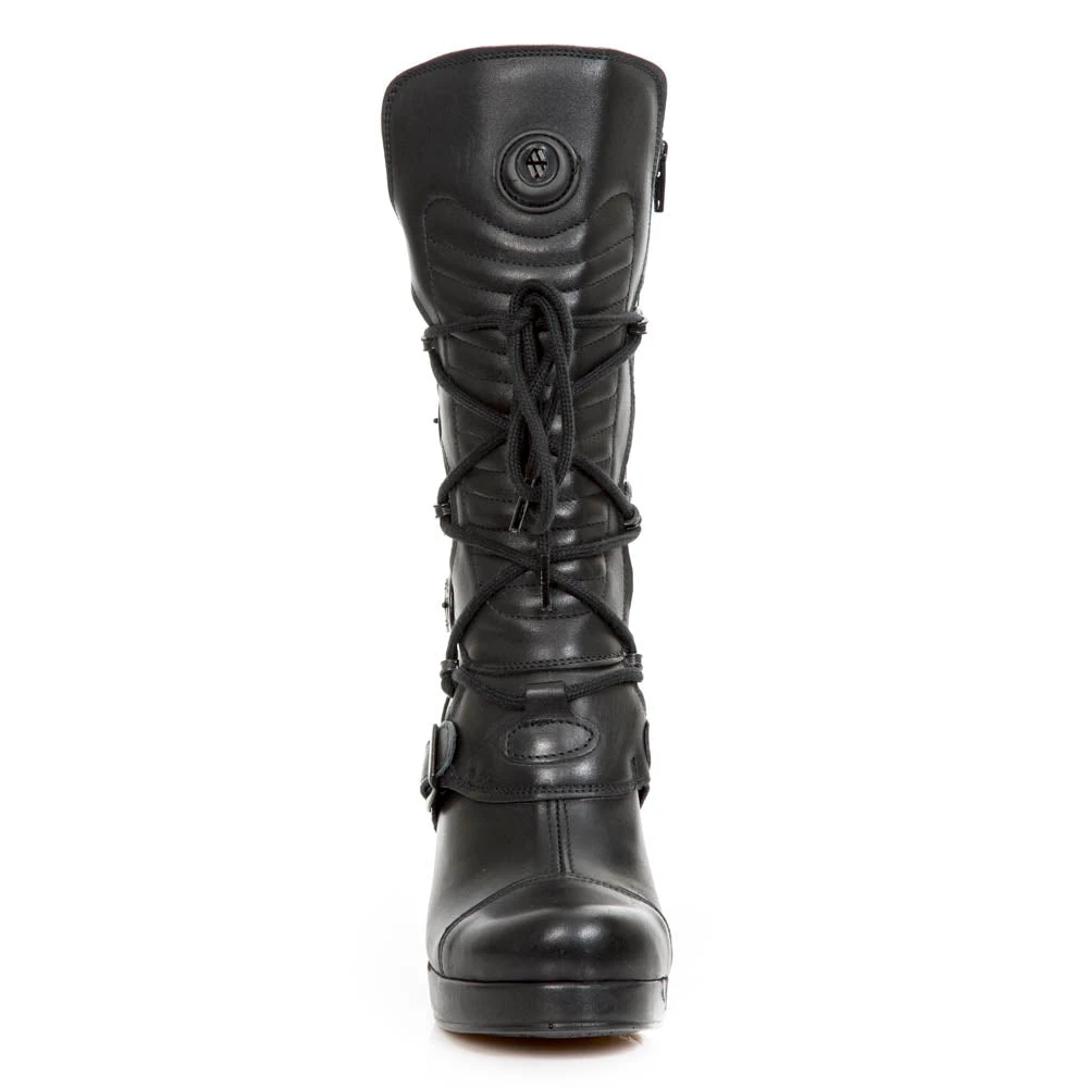 New Rock Boots Gothic Boots New Rock All Black Boots M.GOTH5815-S2 7 New Rock Boots Gothic Boots New Rock All Black Boots M.GOTH5815-S2