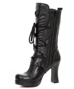 New Rock Boots Gothic Boots New Rock All Black Boots M.GOTH5815-S2 17 New Rock Boots Gothic Boots New Rock All Black Boots M.GOTH5815-S2