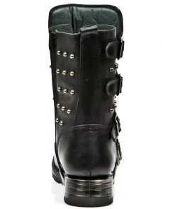 New Rock Boots New Rock Skull And Studs Motorock Boots M.MR019-S1