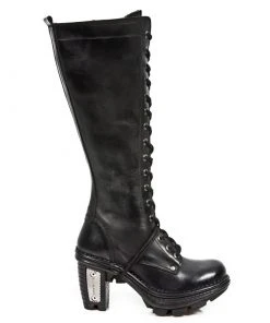 New Rock Boots New Rock Black Steel Neotrail Boots M.NEOTR013-S1 Gothic Boots