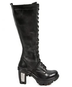 New Rock Boots New Rock Black Steel Neotrail Boots M.NEOTR013-S1 Gothic Boots