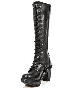 New Rock Boots New Rock Black Steel Neotrail Boots M.NEOTR013-S1 Gothic Boots