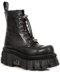 New Rock Boots Gothic Boots New Rock Black Combat Boots M.NEWMILI083-S21