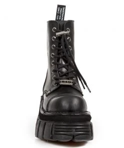 New Rock Boots Gothic Boots New Rock Black Combat Boots M.NEWMILI083-S21