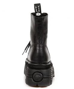New Rock Boots Gothic Boots New Rock Black Combat Boots M.NEWMILI083-S21