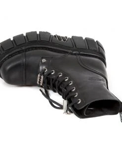 New Rock Boots Gothic Boots New Rock Black Combat Boots M.NEWMILI083-S21