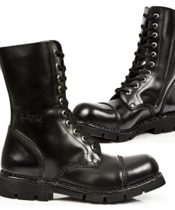 New Rock Boots New Rock Military Combat Boots M.NEWMILI10-S1 Gothic Boots