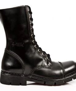 New Rock Boots New Rock Military Combat Boots M.NEWMILI10-S1 Gothic Boots