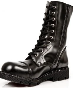 New Rock Boots New Rock Military Combat Boots M.NEWMILI10-S1 Gothic Boots