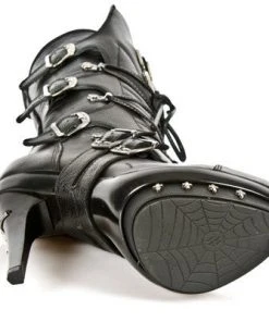New Rock Boots New Rock Ladies Cross Boots M-PUNK061-S1 Gothic Boots 18 New Rock Boots New Rock Ladies Cross Boots M-PUNK061-S1 Gothic Boots