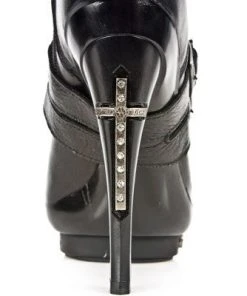 New Rock Boots New Rock Ladies Cross Boots M-PUNK061-S1 Gothic Boots 20 New Rock Boots New Rock Ladies Cross Boots M-PUNK061-S1 Gothic Boots