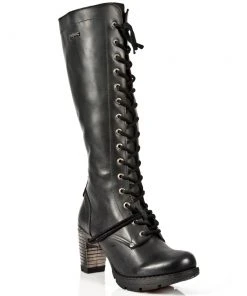 New Rock Boots New Rock Tall Laced Ladies Boots M.TR005-S1