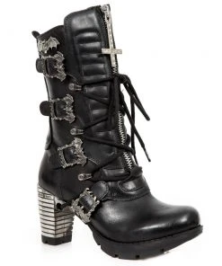 New Rock Boots Gothic Boots New Rock Trail Boots With Cross And Bats M.TR090-S1