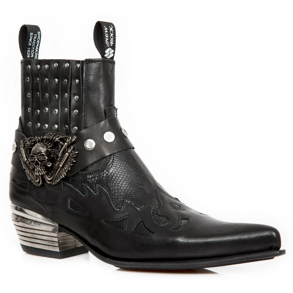 New Rock Boots New Rock Ankle Cowboy Boots M.WST045-S2 All Footwear 5 New Rock Boots New Rock Ankle Cowboy Boots M.WST045-S2 All Footwear