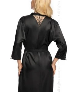 Chemises, Nightwear Irall Mallory Dressing Gown Black