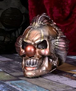 Nemesis Now Mechanical Laughter Steampunk Clown Skull Steampunk Homeware