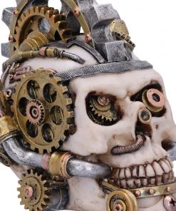 Nemesis Now Metal Head Steampunk Skull Box