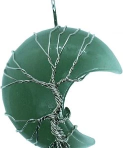 Alternative Gifts Moon Pendant Aventurine