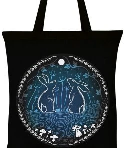 Grind All Bags Moonlit Tryst Black Tote Bag