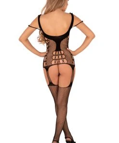 Livia Corsetti Moriana Bodystocking Black