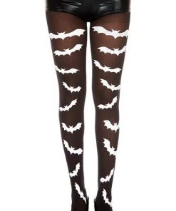 Music Legs Bat Tights